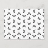 ヴィンテージかわいらしバタフライアンティークアーカスタムト色 ポストカード (正面)