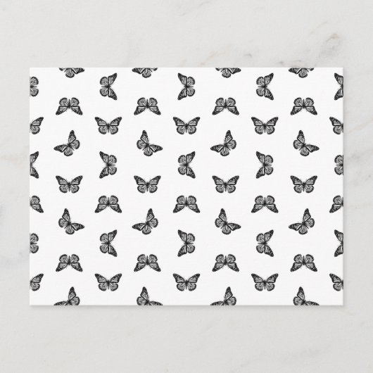 ヴィンテージかわいらしバタフライアンティークアーカスタムト色 ポストカード (正面)