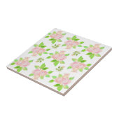 ヴィンテージかわいらしピンクのバラとバラの花模様 タイル (側面)