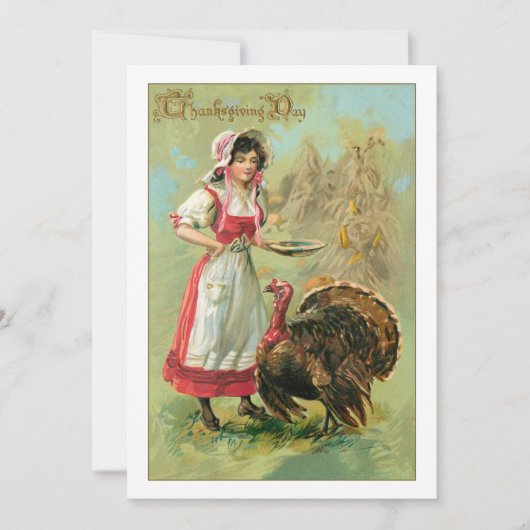 ヴィンテージかわいらしファームガール シーズンカード (正面)