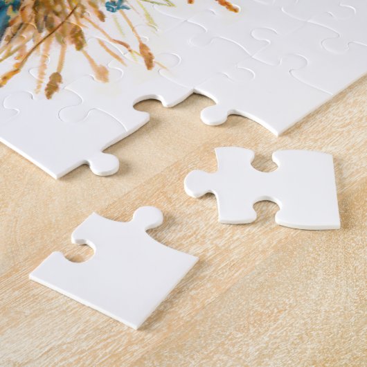 ヴィンテージかわいらしファームガール ジグソーパズル (側面)