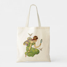 ヴィンテージかわいらしフェアリティトートバッグ