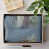 ヴィンテージかわいらしフェアリー妖精ハープキャンドル海 薄葉紙 (ギフト)