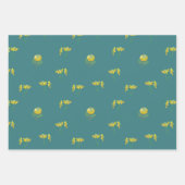 ヴィンテージかわいらしフローラギフトラップセット ラッピングペーパーシート (正面3)