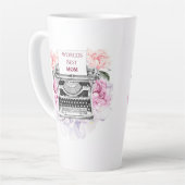 ヴィンテージかわいらしフローラママデーマグ カフェラテマグ (左アングル)