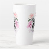 ヴィンテージかわいらしフローラママデーマグ カフェラテマグ (正面)