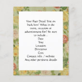 ヴィンテージかわいらしフローラモノグラムの花模様 チラシ (裏面)