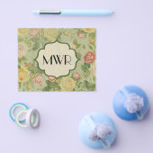 ヴィンテージかわいらしフローラモノグラムの花模様 チラシ (シングル)