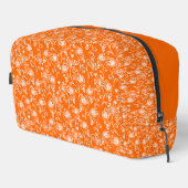 ヴィンテージかわいらしフローラモノグラム |オレンジ ドップキット (右コーナー)