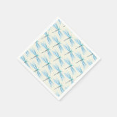 ヴィンテージかわいらしブルーダンセルフライ スタンダードカクテルナプキン (角)