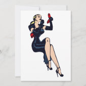 ヴィンテージかわいらしブロンドレトログラモールガールピンナップ (正面)