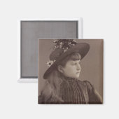 ヴィンテージかわいらし女 マグネット (正面/裏面)