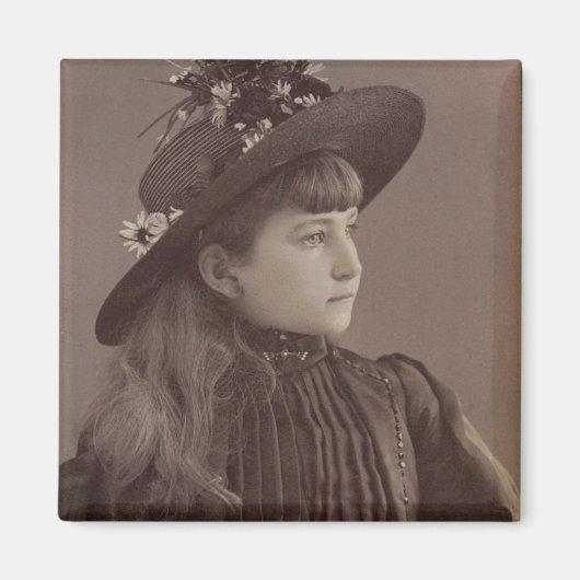 ヴィンテージかわいらし女 マグネット (正面)