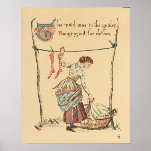 ヴィンテージかわいらし婦人 ポスター (正面)