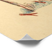 ヴィンテージかわいらし婦人 ポスター (角)