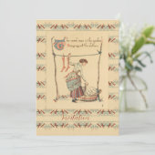 ヴィンテージかわいらし婦人 招待状 (スタンド正面)