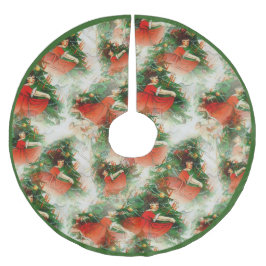 ヴィンテージかわいらし小さな女の子 ブラッシュドポリエステルツリースカート