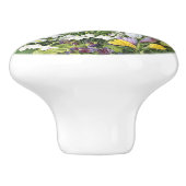 ヴィンテージかわいらし春植物花 セラミックノブ (側面)