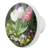 ヴィンテージかわいらし春植物花 セラミックノブ (右)