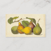 ヴィンテージかわいらし梨ファーマーズマーケット、八百屋 名刺 (裏面)