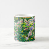 ヴィンテージかわいらし花ウィンドフラワーイラストレーション コーヒーマグカップ (中央)