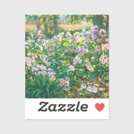 ヴィンテージかわいらし花ウィンドフラワーイラストレーション シール (シート)