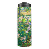 ヴィンテージかわいらし花ウィンドフラワーイラストレーション タンブラー (正面)