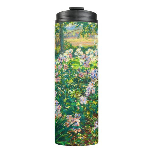 ヴィンテージかわいらし花ウィンドフラワーイラストレーション タンブラー (正面)