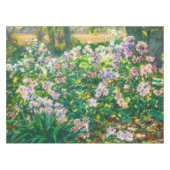 ヴィンテージかわいらし花ウィンドフラワーイラストレーション テーブルクロス (正面(横))