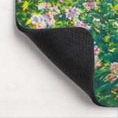 ヴィンテージかわいらし花ウィンドフラワーイラストレーション マウスパッド (コーナー)