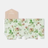 ヴィンテージかわいらし花柄ピンクローズ フェイバーボックス (折り畳みなし)