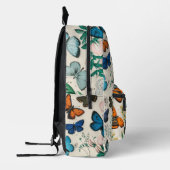 ヴィンテージかわいらし蝶 プリントバックパック (左)