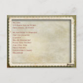 ヴィンテージかわいらし・フラワーズの卒業式 ポストカード (裏面)