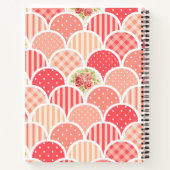 ヴィンテージかわいらしlフローラ付き装飾模様 ノートブック (裏面)