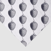 ヴィンテージかビクトリアンないちごの版木、銅版、版画 薄葉紙 (詳細)