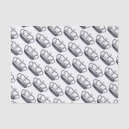 ヴィンテージかビクトリアンな王冠の版木、銅版、版画 薄葉紙