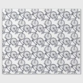 ヴィンテージかビクトリアンな自転車 ラッピングペーパー (フラット)