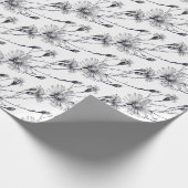 ヴィンテージかビクトリアンな花 ラッピングペーパー (角)