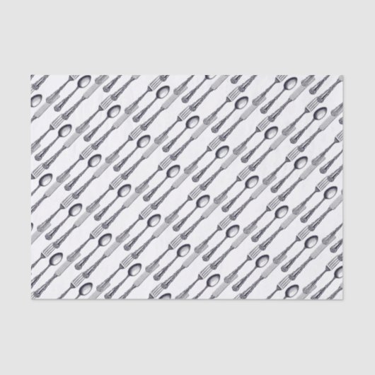 ヴィンテージかビクトリアンな食事用器具類 薄葉紙 (正面)