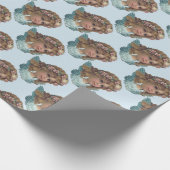 ヴィンテージかビクトリアンなCherubineまたは天使 ラッピングペーパー (角)