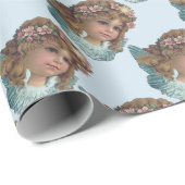 ヴィンテージかビクトリアンなCherubineまたは天使 ラッピングペーパー (ロールコーナー)