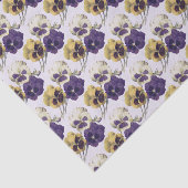 ヴィンテージかビクトリアンなPansyFlowers 薄葉紙 (詳細)