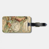 ヴィンテージかビクトリア時代の人のフランス人のラベル ラゲッジタグ (裏面横)