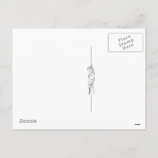 ヴィンテージか旧式なバレンタインの郵便はがき シーズンポストカード (裏面)