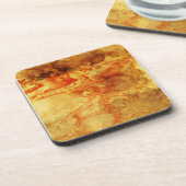 ヴィンテージがこぼれた赤 コースター (左側)