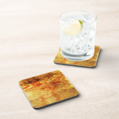 ヴィンテージがこぼれた赤 コースター (右側)