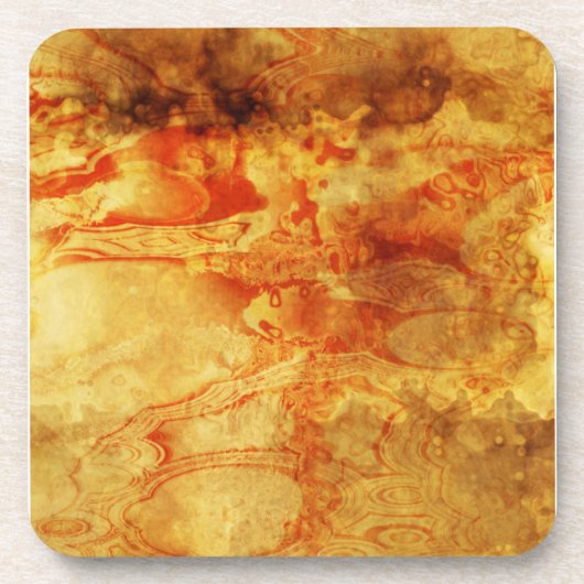 ヴィンテージがこぼれた赤 コースター (正面)