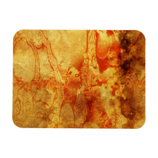 ヴィンテージがこぼれた赤 マグネット (横)