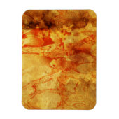 ヴィンテージがこぼれた赤 マグネット (縦)