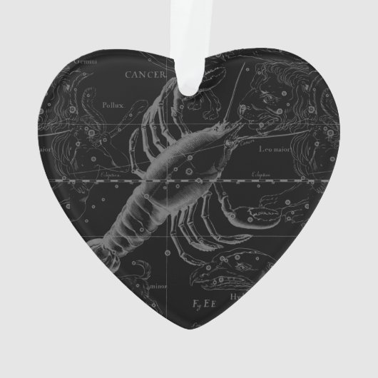 ヴィンテージがんコンステレーションマップHevelius 1690 オーナメント (裏面)